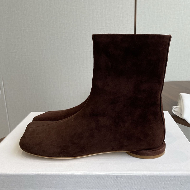 Leather Work For Kids - Chelsea Boots Kadın Süet Düz Tabanlı