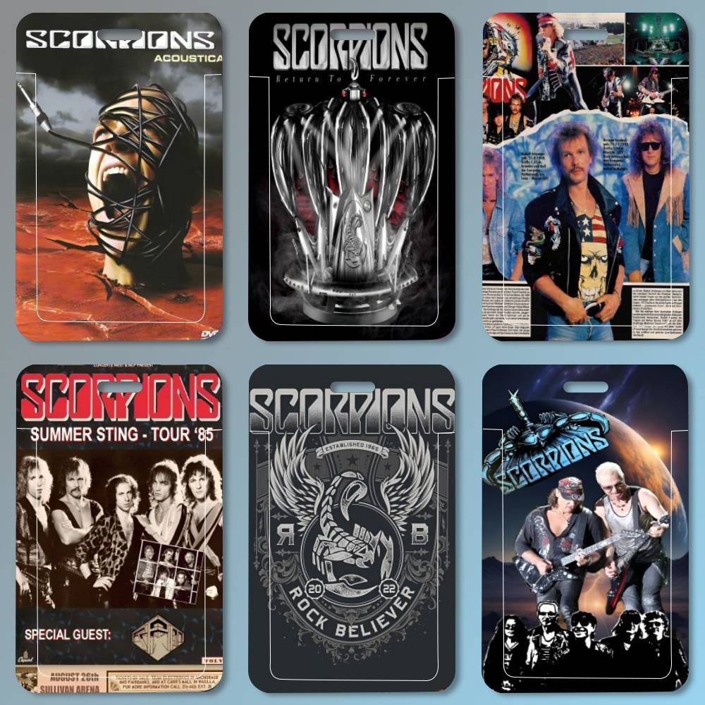 Leather Work In Art - Scorpions Band Art Kimlik Kartı Tutucu
