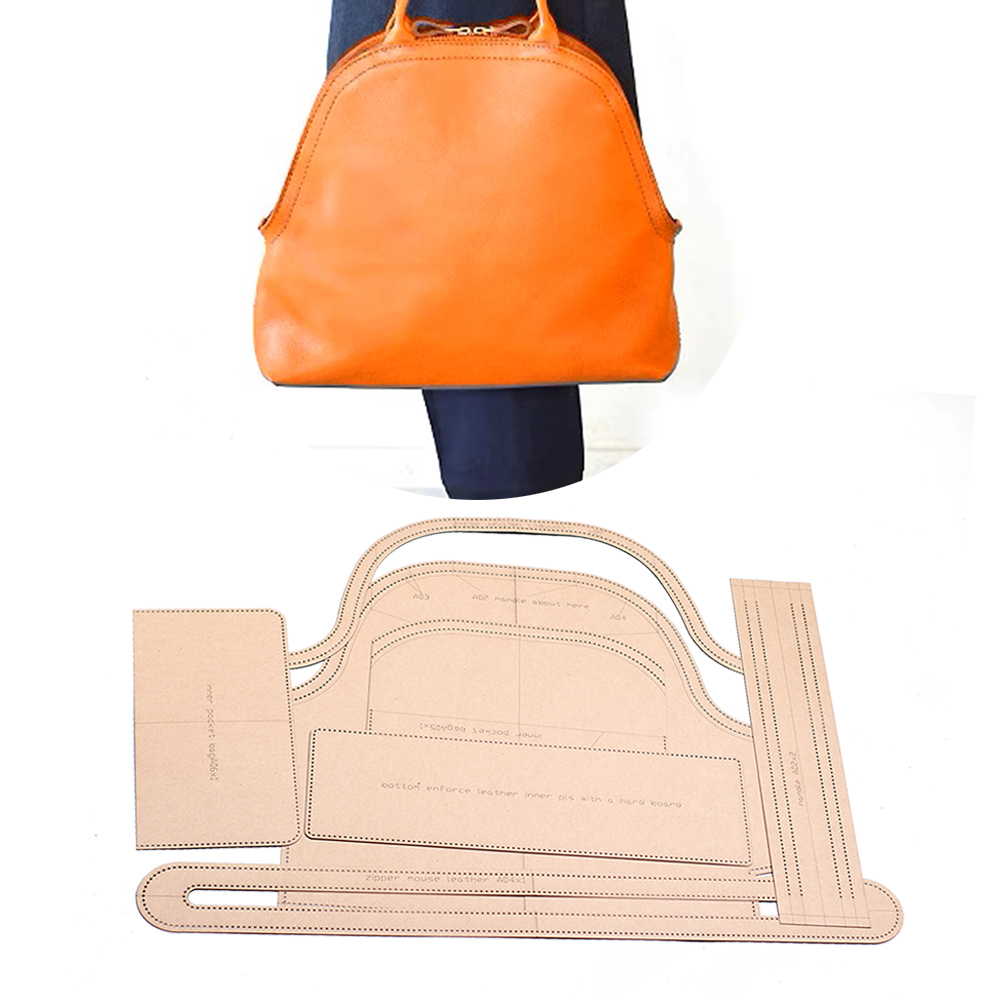 Leatherwork Templates - Diy Deri kraft kabuk çanta kraft
