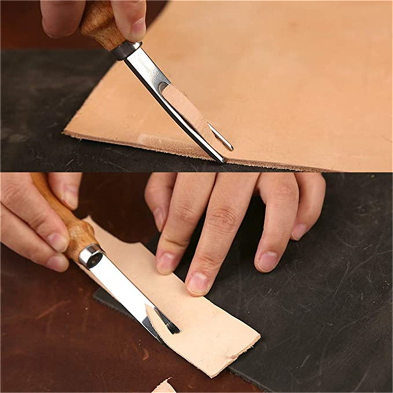 Leather Edge Beveler - Pratik deri zanaat kenar Beveler Skiving