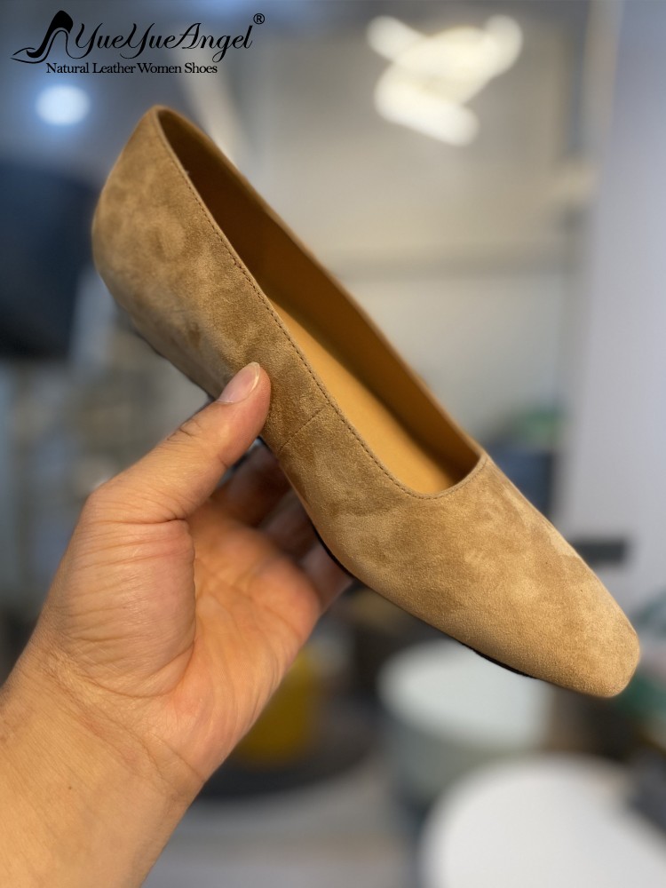 Leather Work For Kids - Ofis Bayanları İçin Zarif Kare Burunlu