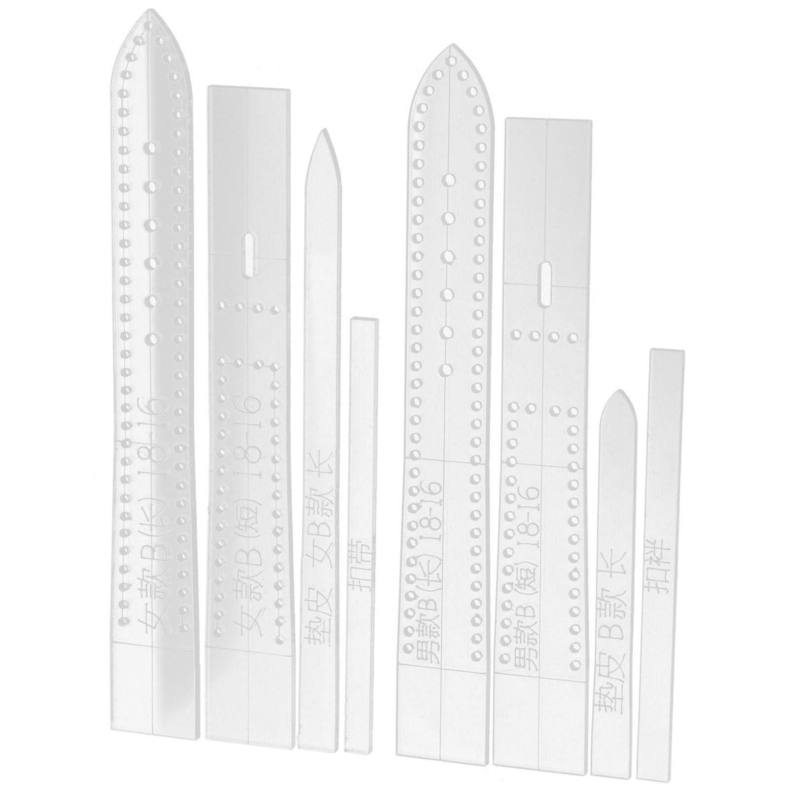 8 Parça Akrilik Saat Kayışı Şa - Leatherwork Templates incelemesi ve fiyatı