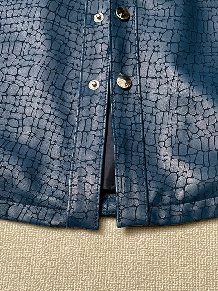 Erkekler Bahar Timsah Desenli  - Leatherwork Patterns Free incelemesi ve fiyatı