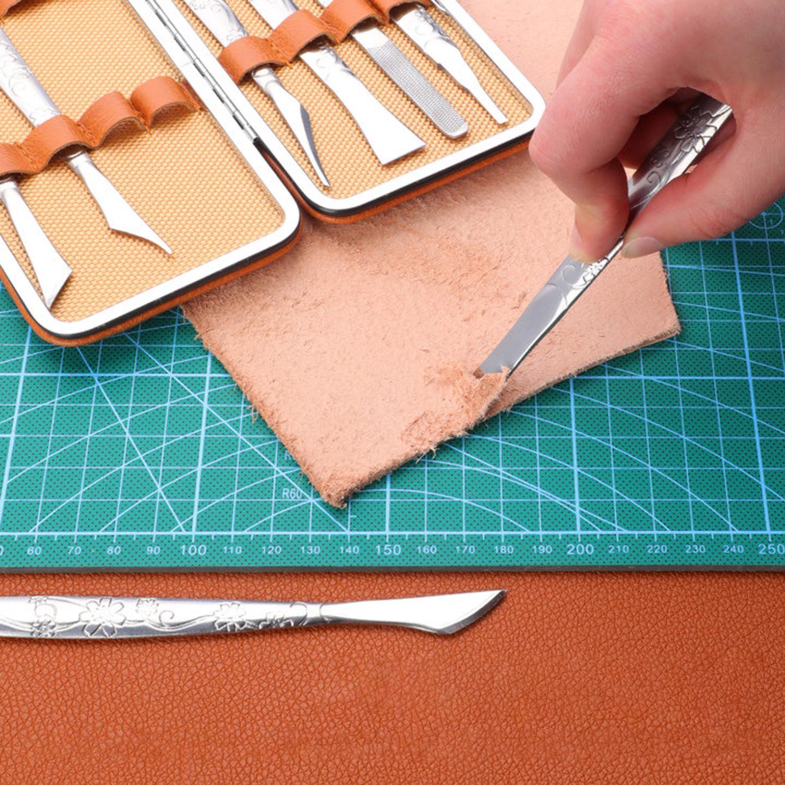 8 adet deri oyma bıçağı, kayma - Leather Work In Art incelemesi ve fiyatı
